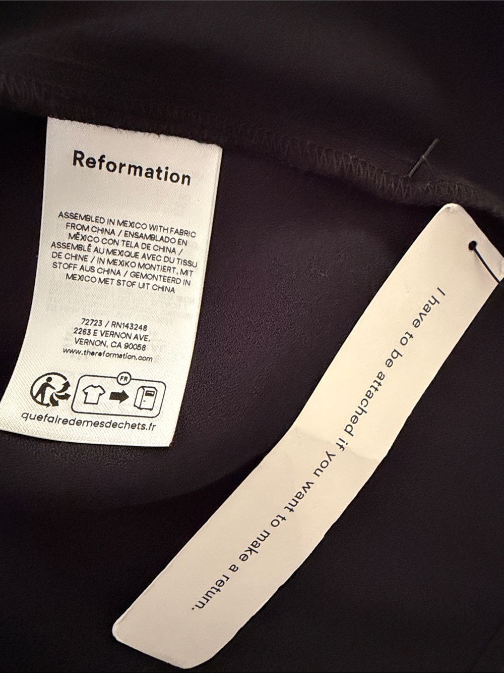Reformation New black Vea Maxi dress size 12 - Picture 8 of 10